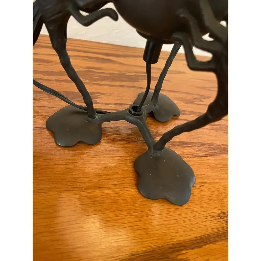 Vintage bronze, dragonfly table accent lamp